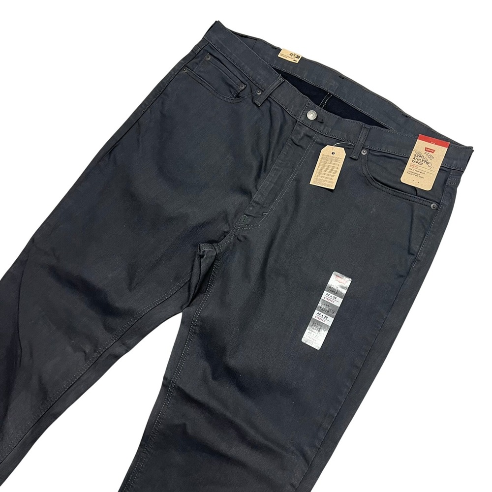Levis 541 Athletic Taper Pants Mens 42x32 Grey Charcoal Stretch 18181-0268 NWT
